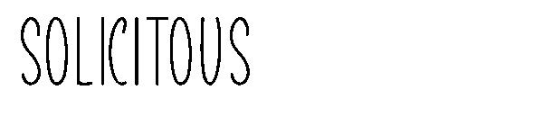Solicitous字体