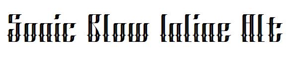 Sonic Blow Inline Alt字体