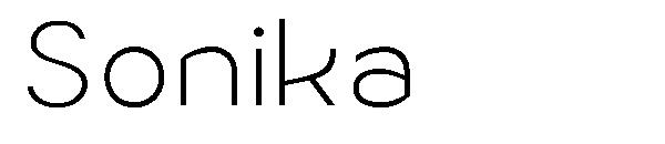 Sonika字体