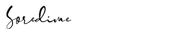 Soredime字体