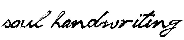 soul handwriting字体