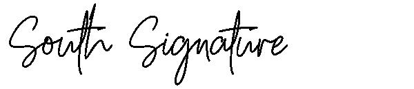 South Signature字体