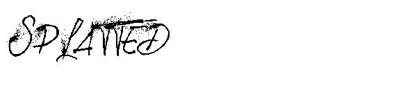SPLATTED字体