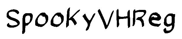 SpookyVHReg字体