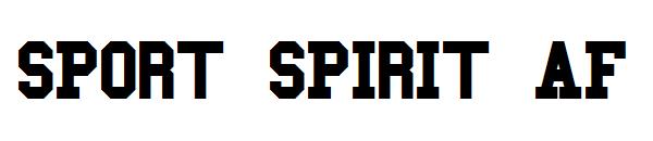 SPORT SPIRIT AF字体