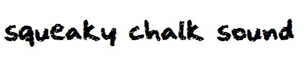 squeaky chalk sound字体