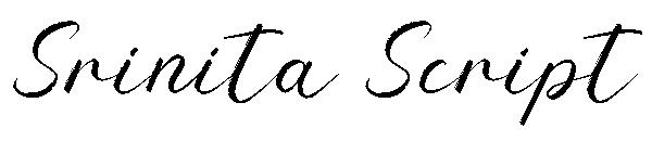 Srinita Script字体