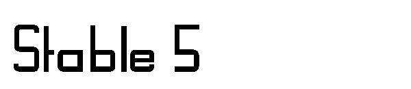 Stable 5字体