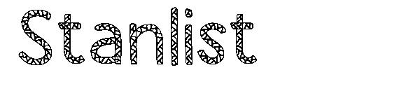 Stanlist字体