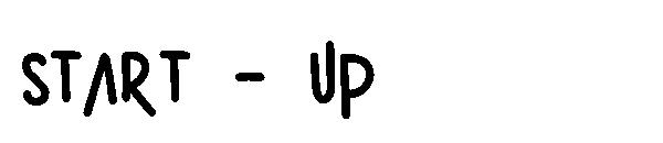 START - UP字体