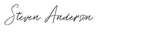 Steven Anderson字体