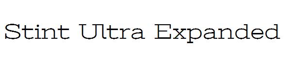 Stint Ultra Expanded字体