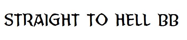 Straight To Hell BB字体