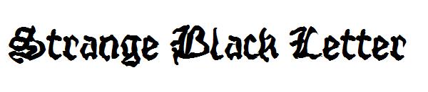 Strange Black Letter字体
