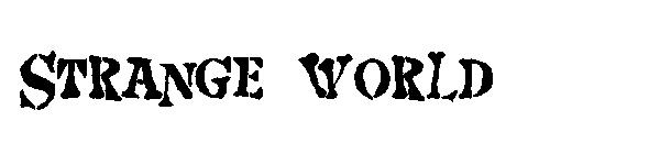 Strange world字体
