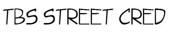 TBS street cred字体