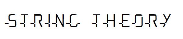 string theory字体