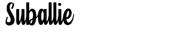 Suballie字体