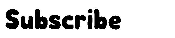 Subscribe字体