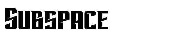 Subspace字体