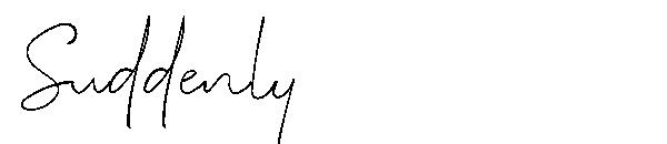 Suddenly字体