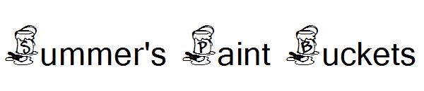 Summer's Paint Buckets字体