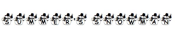 Summer's Snowman字体
