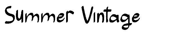 Summer Vintage字体