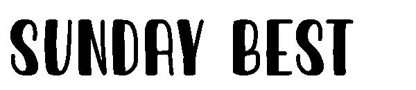 Sunday Best字体