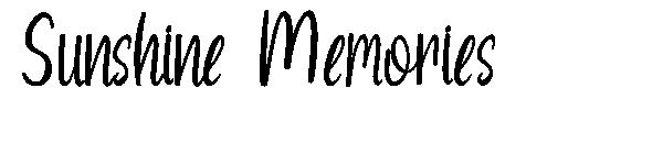 Sunshine Memories字体