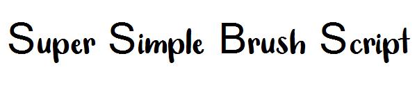 Super Simple Brush Script字体