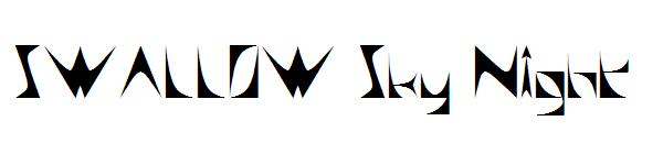SWALLOW Sky Night字体