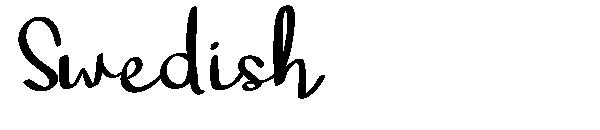 Swedish字体