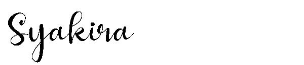Syakira字体