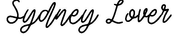 Sydney Lover字体