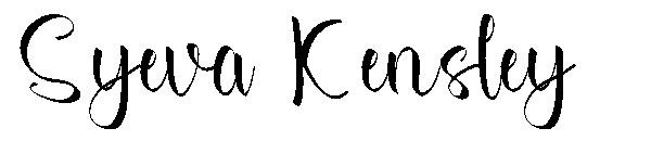 Syeva Kensley字体