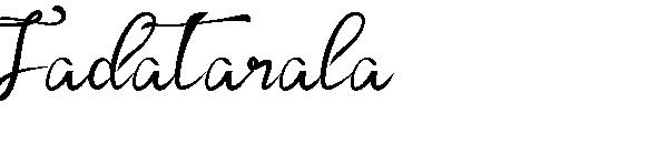 Tadatarala字体