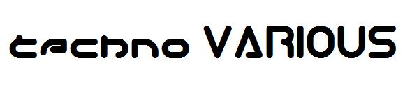 techno VARIOUS字体