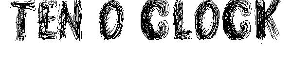 TEN O CLOCK字体
