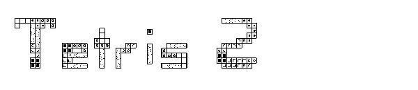 Tetris 2字体