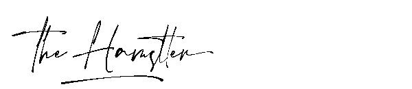 The Hamstter字体