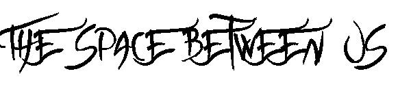 The space between Us字体