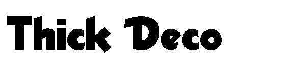 Thick Deco字体