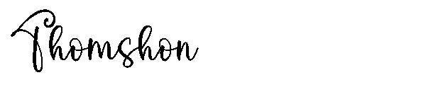 Thomshon字体
