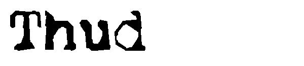 Thud字体
