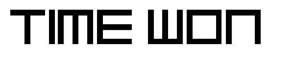 Time Won字体