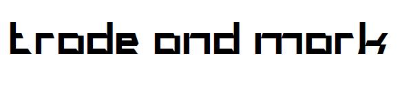trade and mark字体
