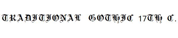 Traditional Gothic 17th c.字体