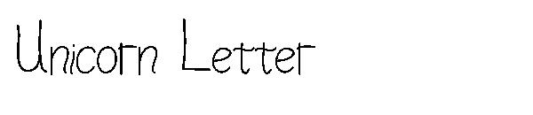 Unicorn Letter字体