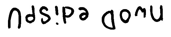 Upside Down字体